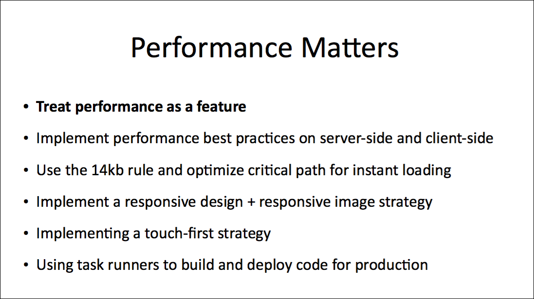 Modern performance best practicesのセッション資料